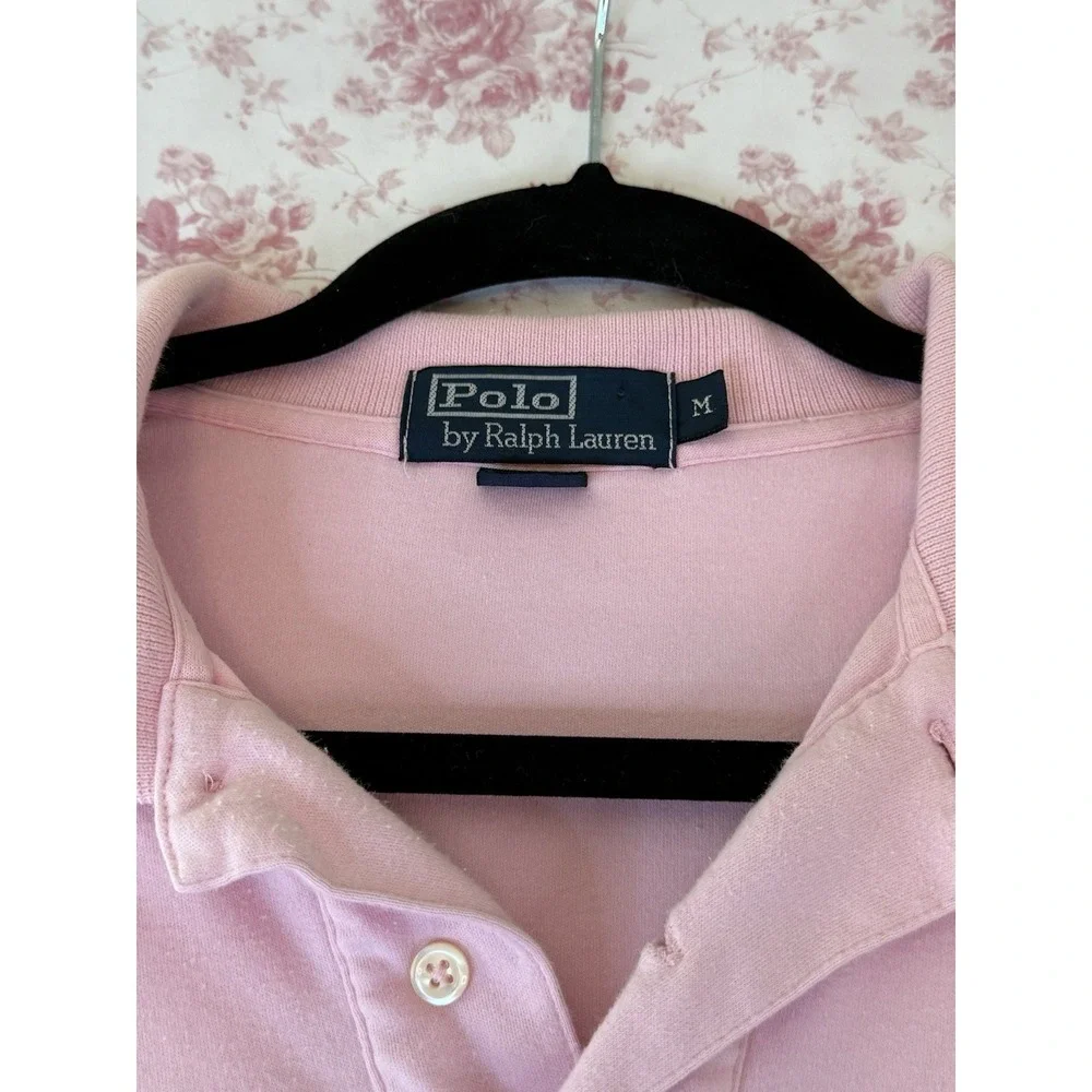 Polo Ralph Lauren Pink Short Sleeve Polo Shirt Men's Size Medium